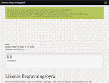 Tablet Screenshot of likenasbegravningsbyra.se